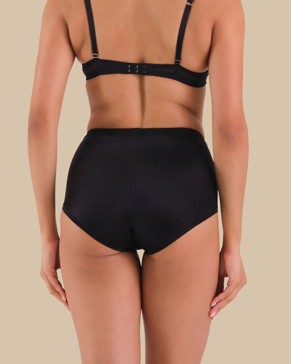 ISLA & EVIE SEAMLESS SHORTIE PANTIES Black / S