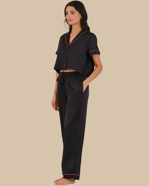 Isla & Evie Pant BLACK BEAUTY/FUCHSIA-LSI / S