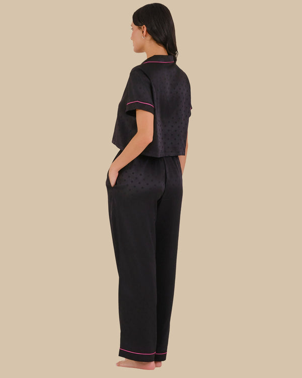 Isla & Evie Pant BLACK BEAUTY/FUCHSIA-LSI / S