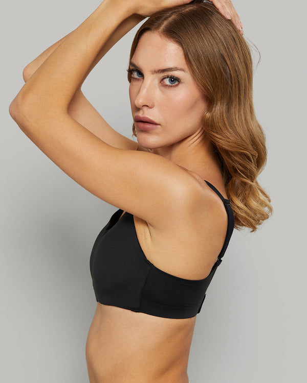 ISLA & EVIE BANDEAU NO WIRE BRA BLACK / 34A