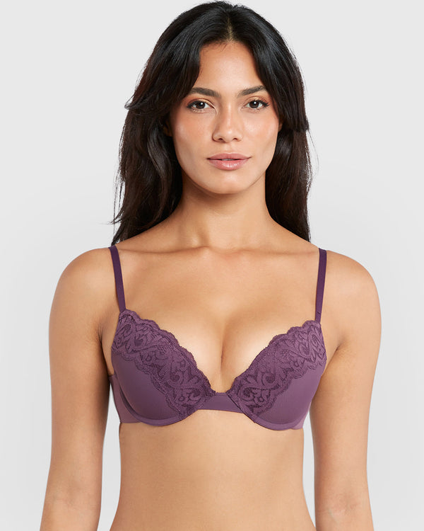 Isla & Evie Trendy Pushup Plunge Bra