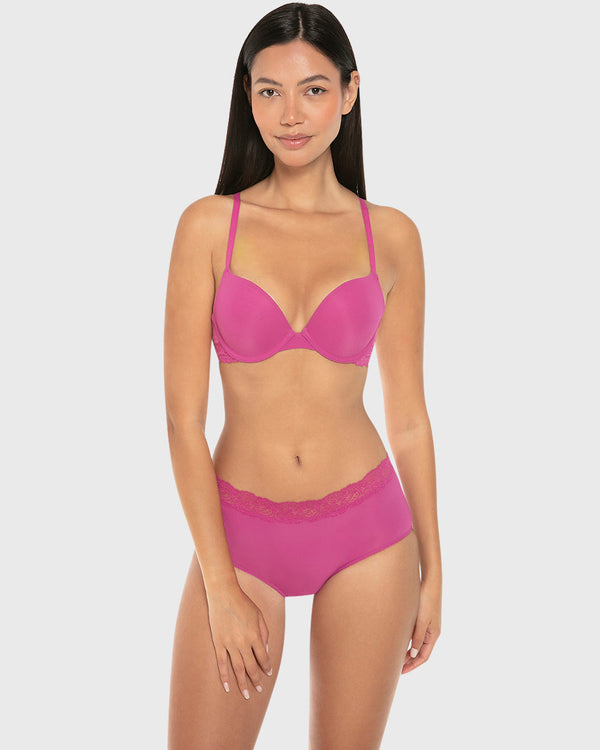 La Senza Isla And Evie Casual Comfort Rib Push Up Padded Plunge Bra Baton Rouge Baton Rouge / 34B