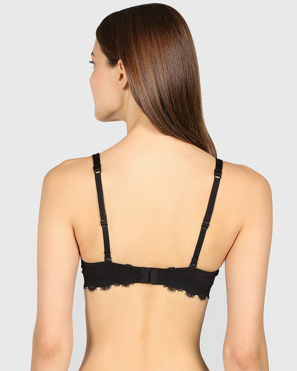 La Senza Lightly Lined Full Coverage Bra Black / 34B