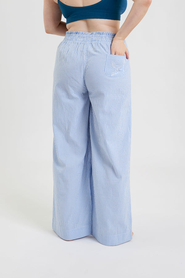 Peachaus Chicory Striped Woven Cotton Trousers