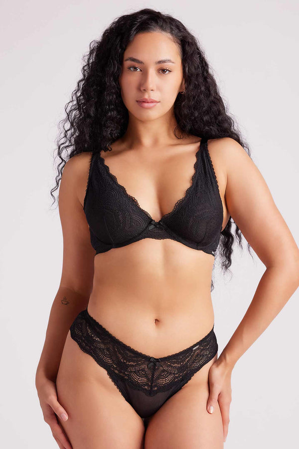 Eleven Intimates Giselle Lace Plunge Bra