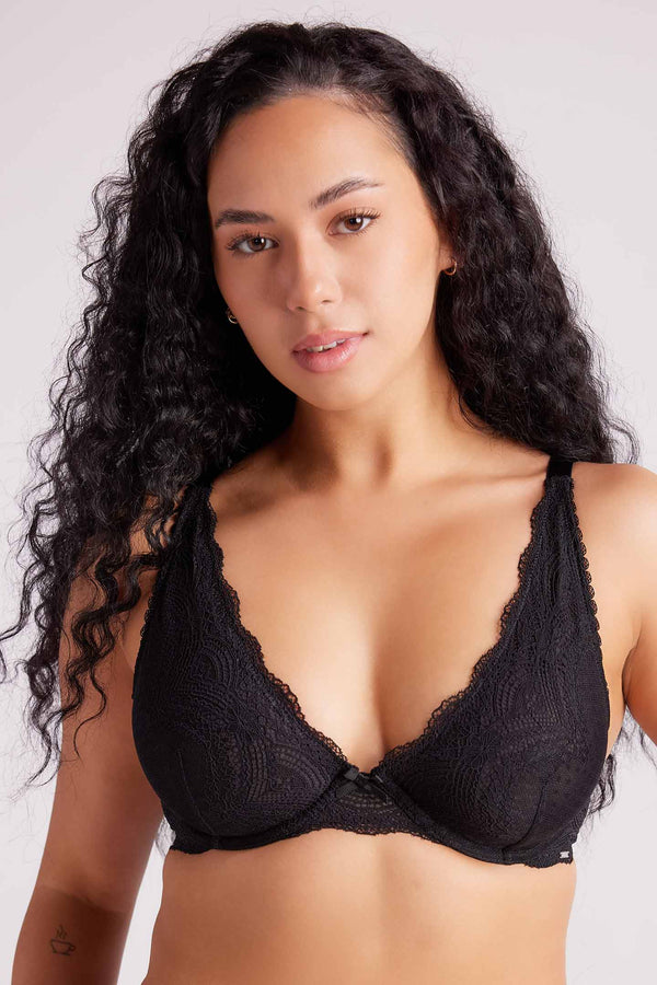 Eleven Intimates Giselle Lace Plunge Bra