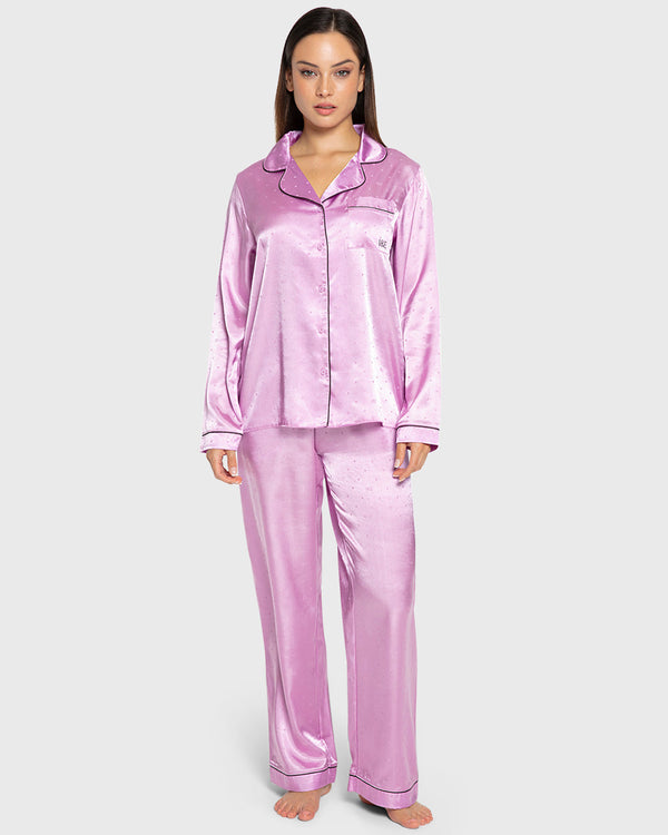 Isla & Evie All Day Relax Satin Pajama Set