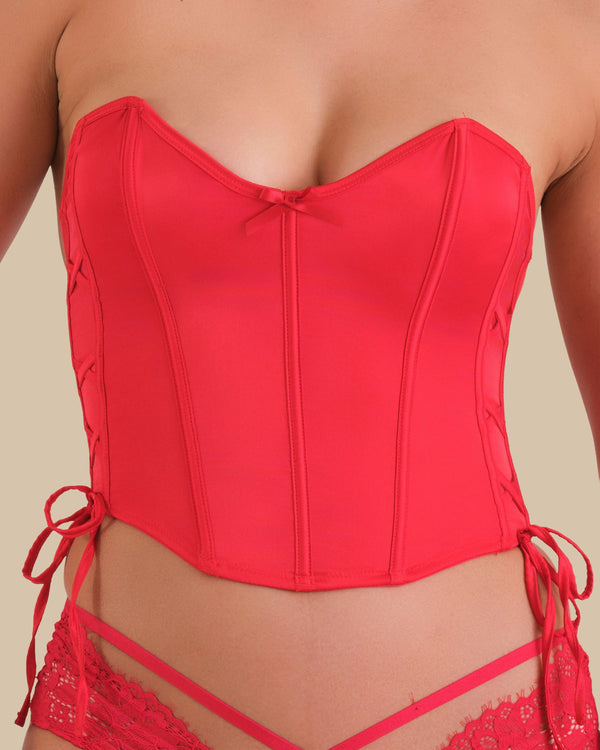 Isla & Evie Purple Sexy Sleep Bustier