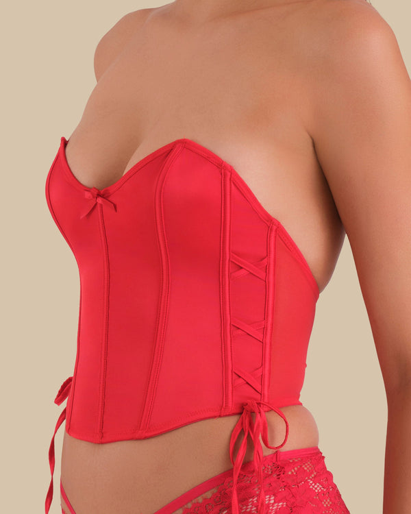 Isla & Evie Purple Sexy Sleep Bustier