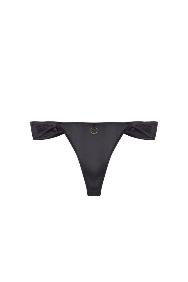 Playful Promises Aneta & Gold Elastic Thong