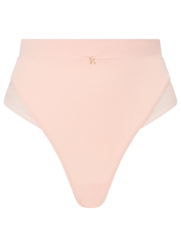 Ann Summers Charlotte High-Waisted Thong Light Pink