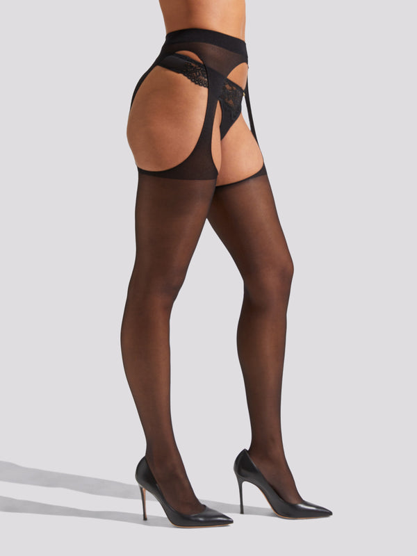 Ann Summers Crotchless Glossy Tights