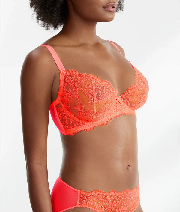 Dita Von Teese Embroidered Lace Balconette Bra