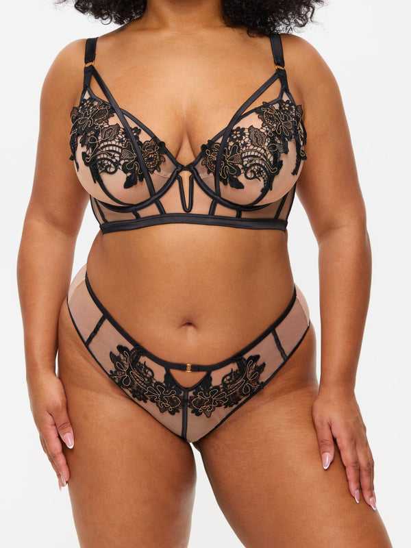 Ann Summers Enticement Non Pad Plunge Black