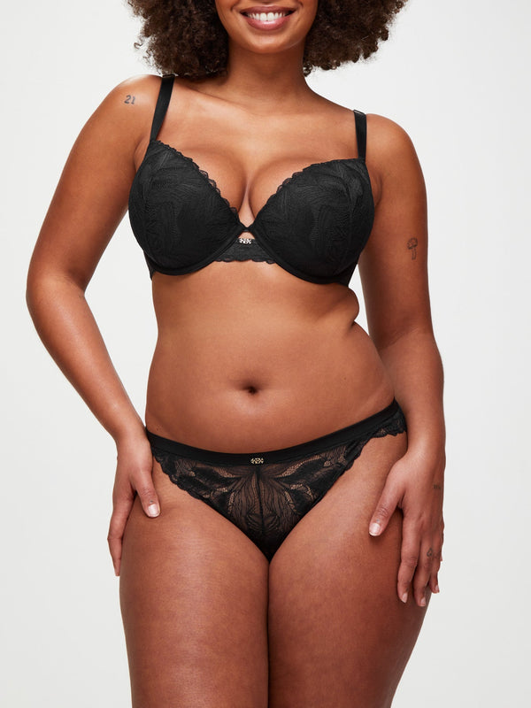 Ann Summers Harper Padded Plunge Bra Black