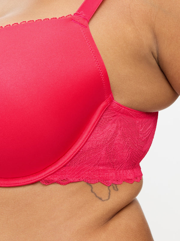 Knickerbox Harper Smooth Padded Plunge Bra Hot Pink
