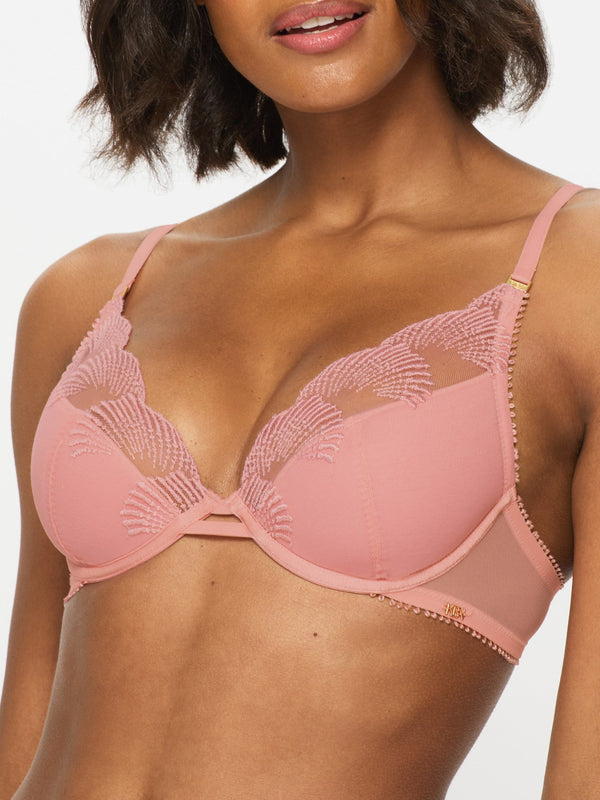 Ann Summers Lana Padded Plunge Bra Light Pink