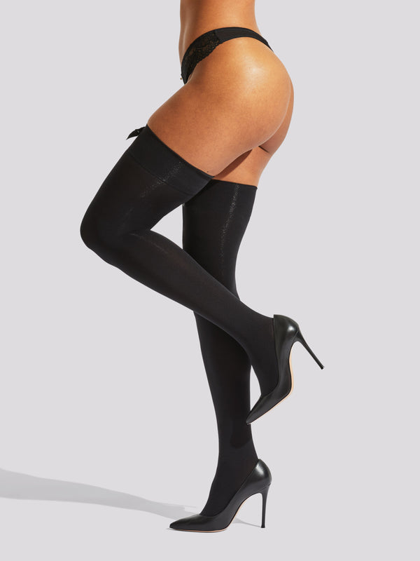 Ann Summers Opaque Bow Stockings