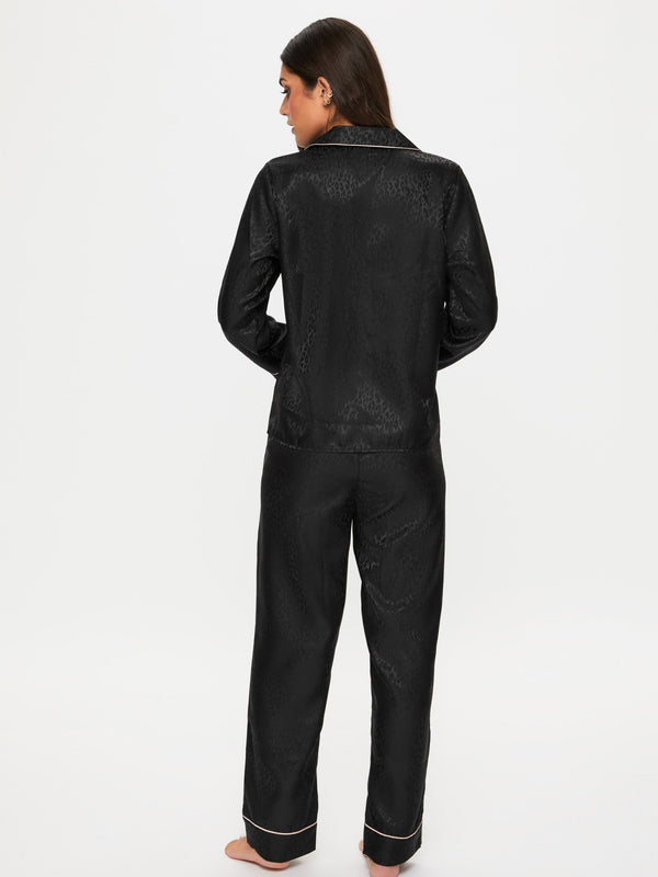 Ann Summers Signature Satin Long All Over Satin Pj Set