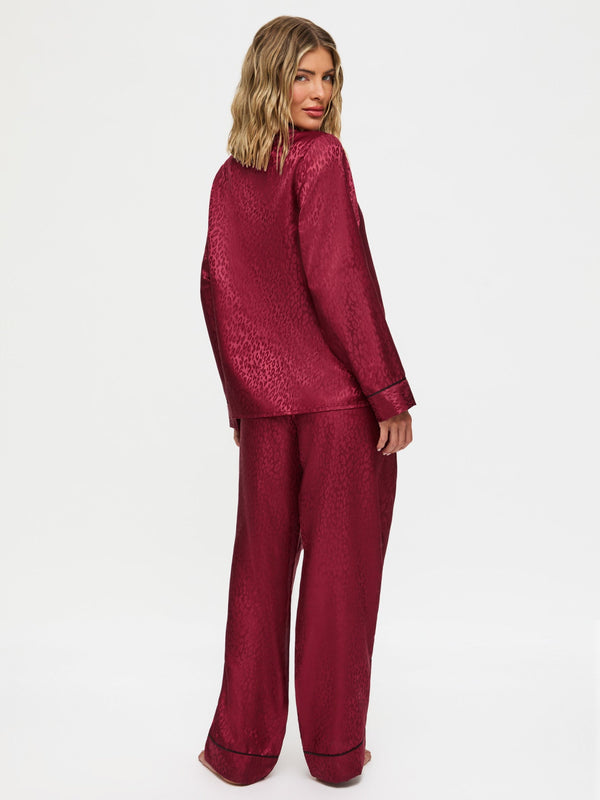 Ann Summers Signature Satin Long All Over Satin Pj Set